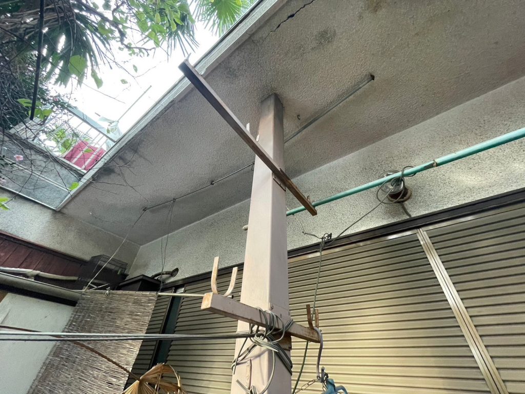 軒天モルタル雨漏り工事