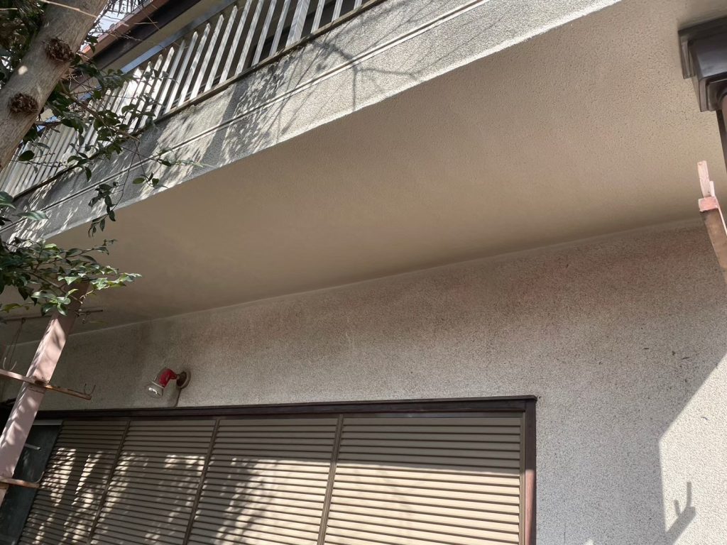 軒天モルタル雨漏り工事画像