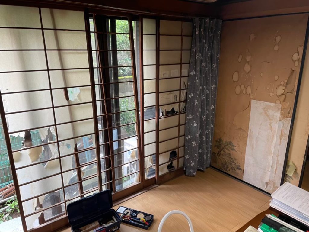 障子の新調　和室