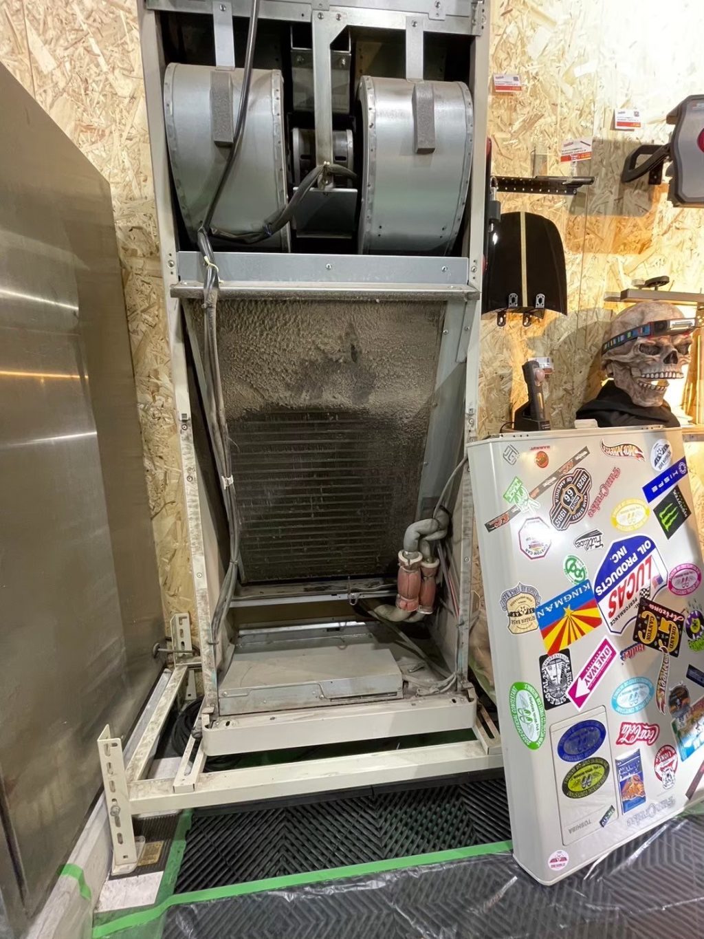 床置きエアコンクリーニング