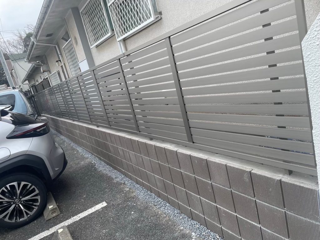 万年塀　外構工事画像